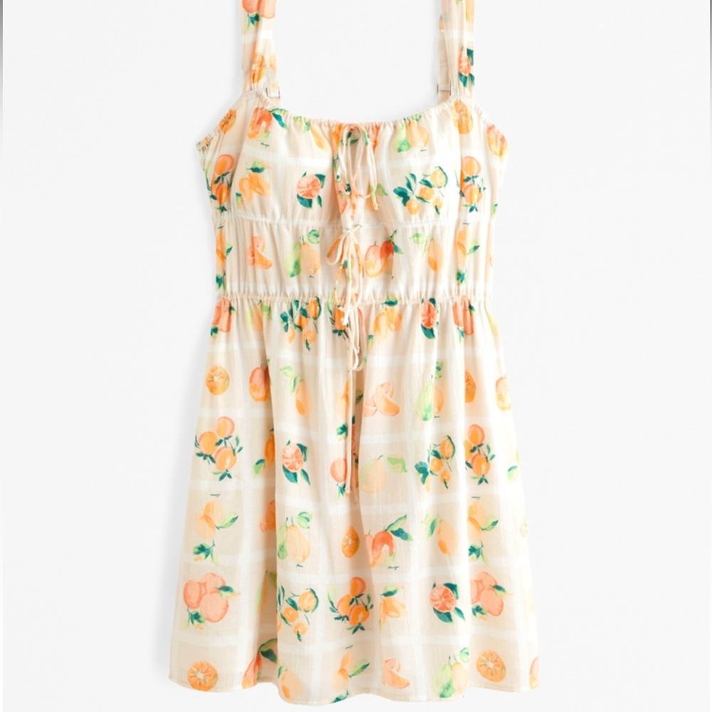 Abercrombie & Fitch Tie-Front Mini Dress